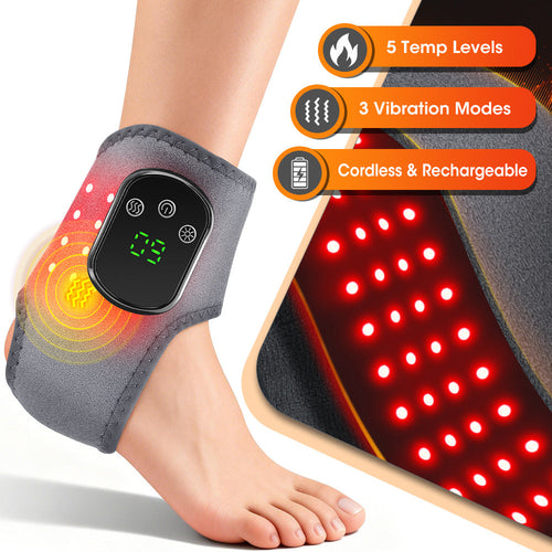 EMSense Triple Therapy Foot Massager with heat, vibration and red light