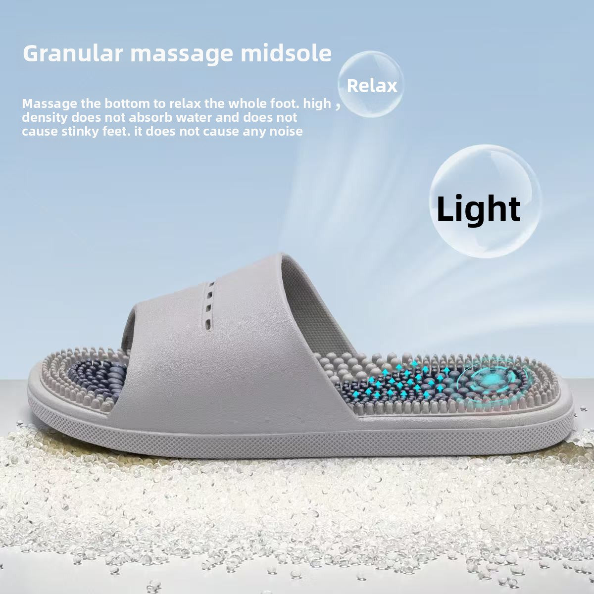 Acupressure Massage Slippers worn